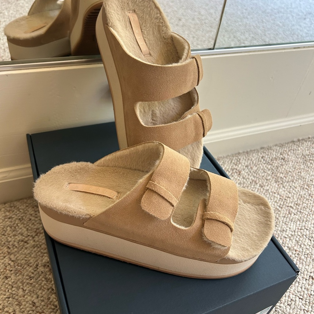 Reef Tan Women's Platform Sandals